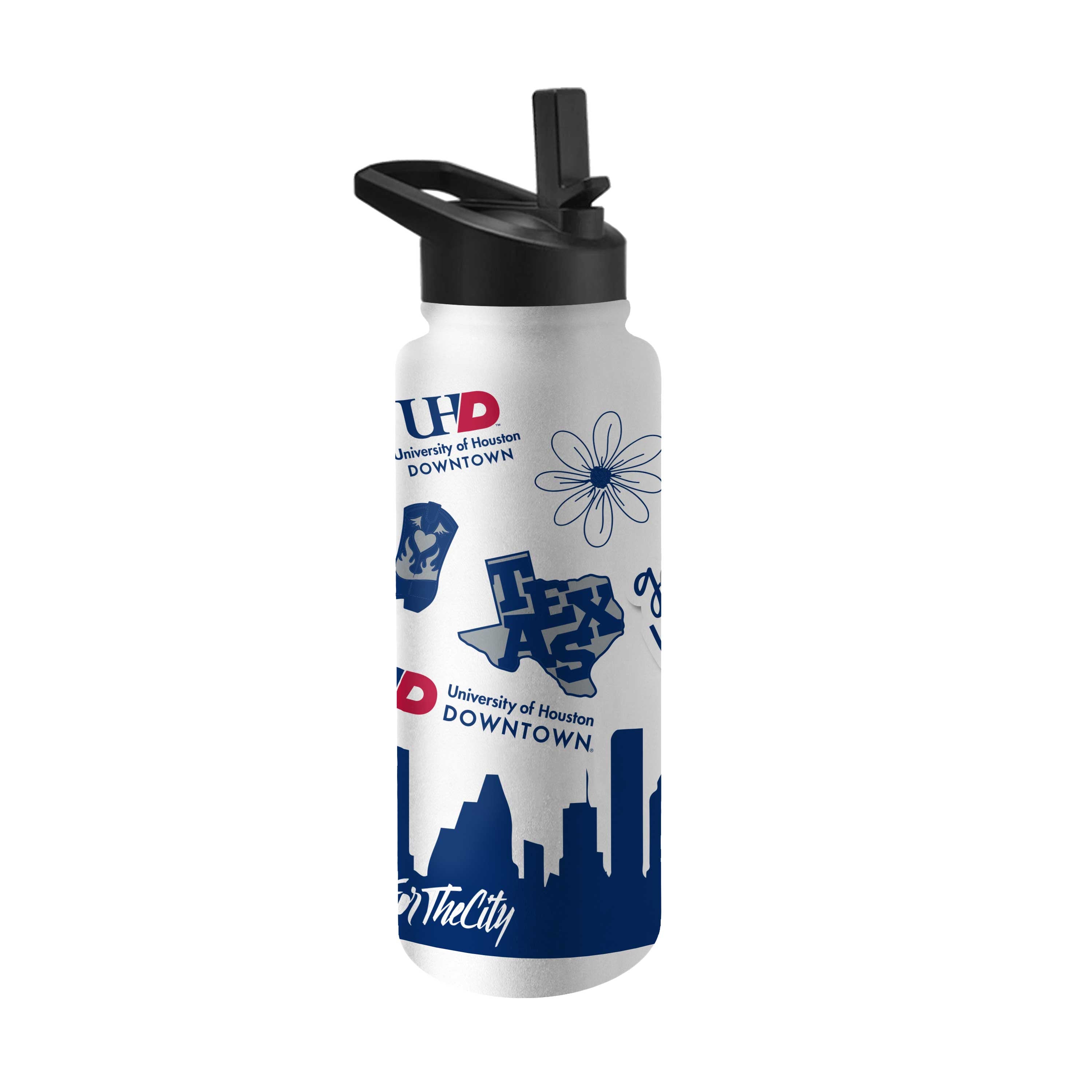 Houston Downtown 34oz Native Quencher Bottle - Logo Brands