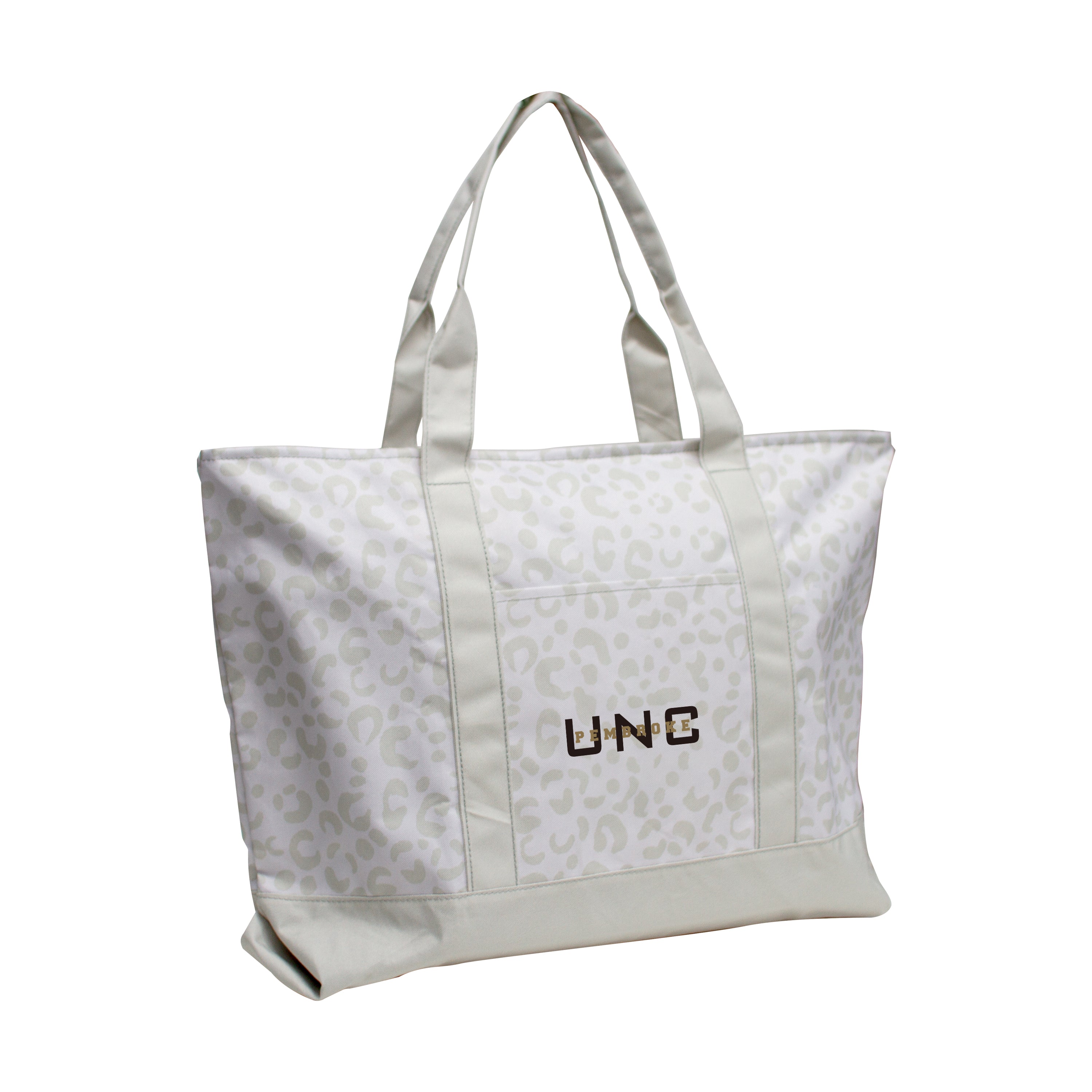 UNC Pembroke Leopard Pattern Tote
