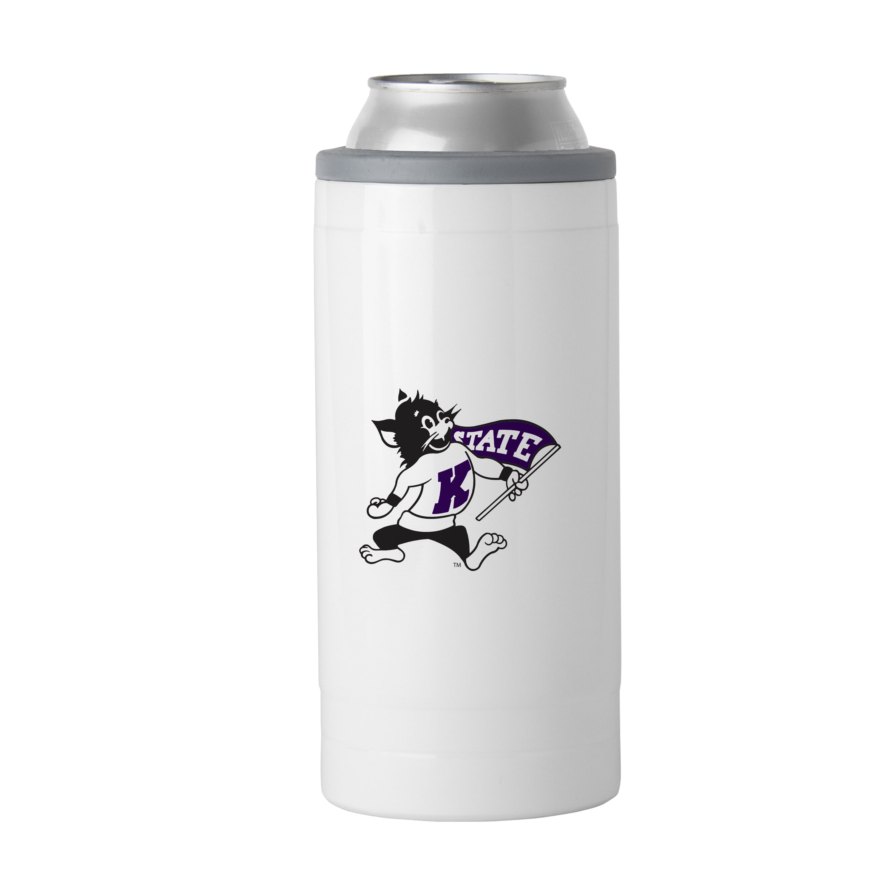 KS State Willie 12oz Gameday Slim Can Coolie