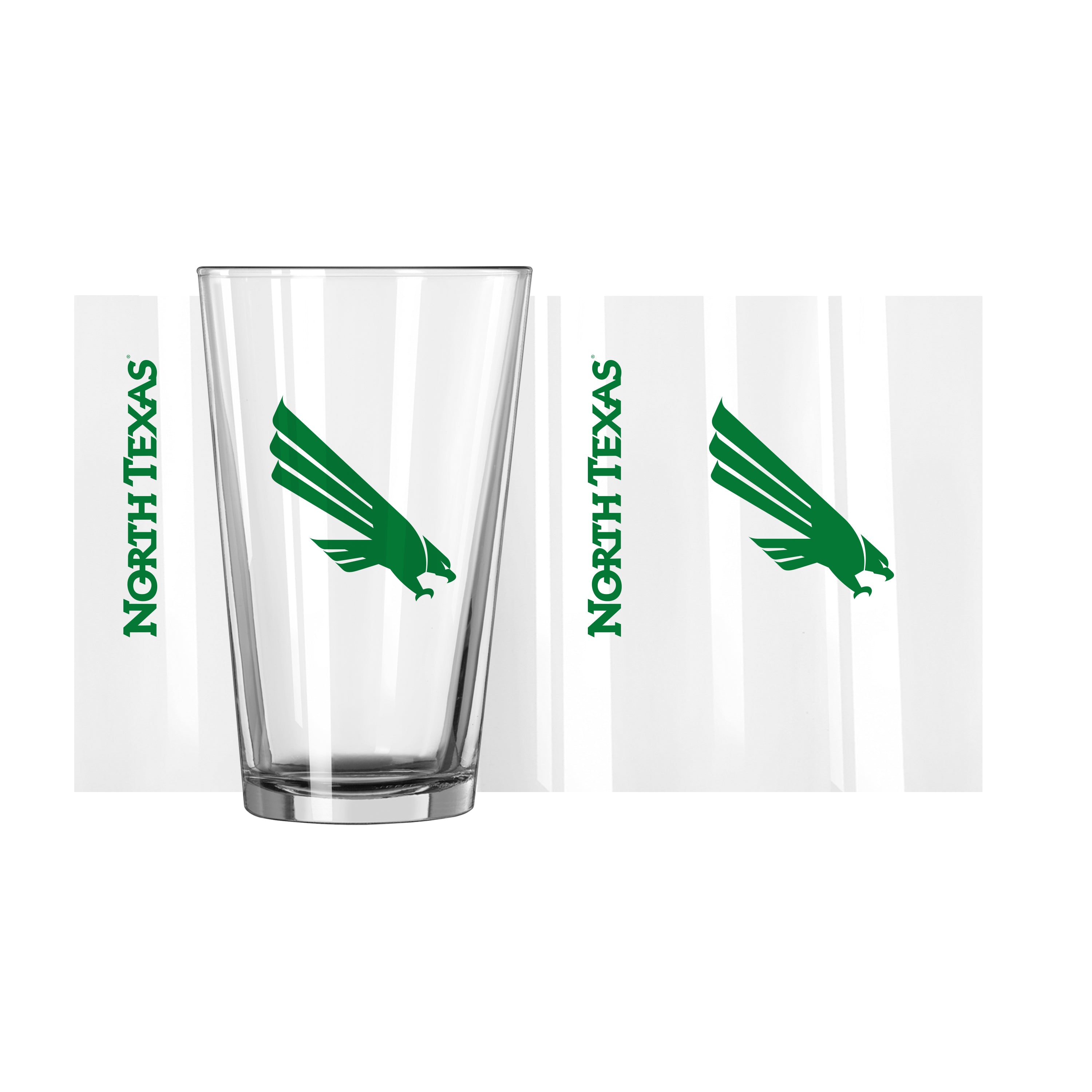 North Texas 16oz Gameday Pint Glass