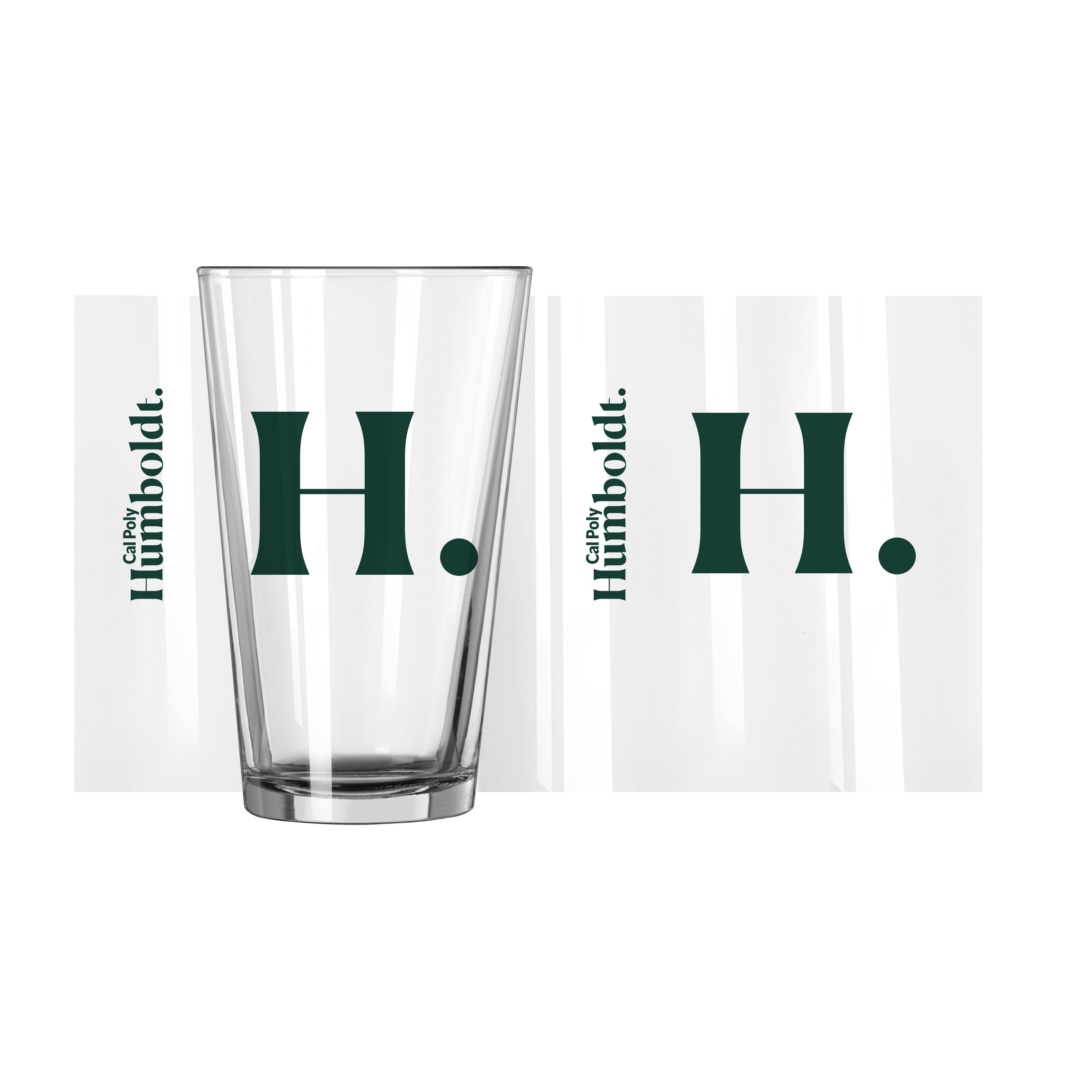 Humboldt State U 16oz Gameday Pint Glass