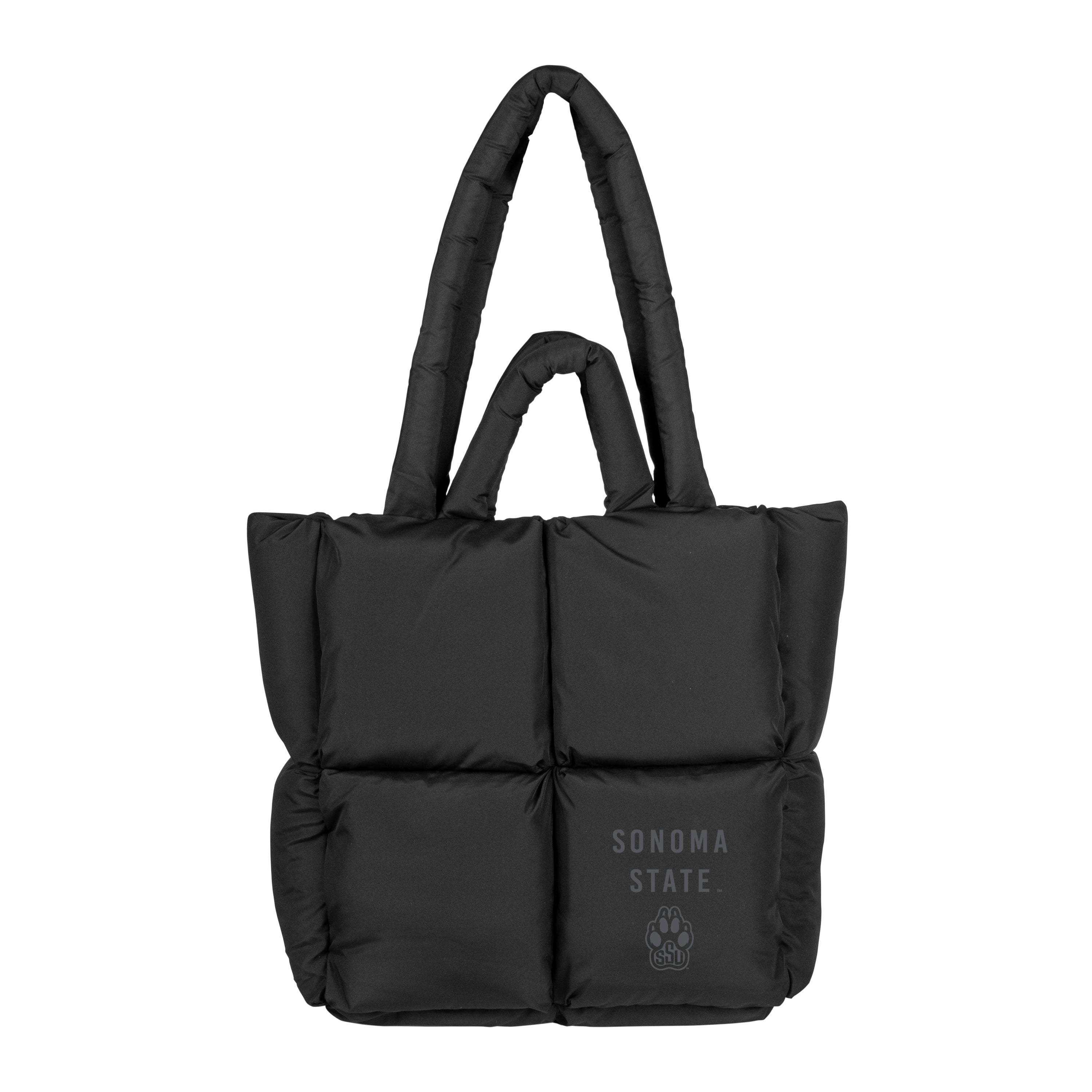 Sonoma State University Puff Black Tote