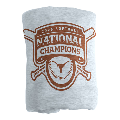 Product Image for Texas 2025 Softball Champions Sublimated Sweatshirt Blanket