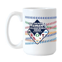 Product Image for 2025 NCAA Womens Softball 8 Team 15oz Sublimated Mug