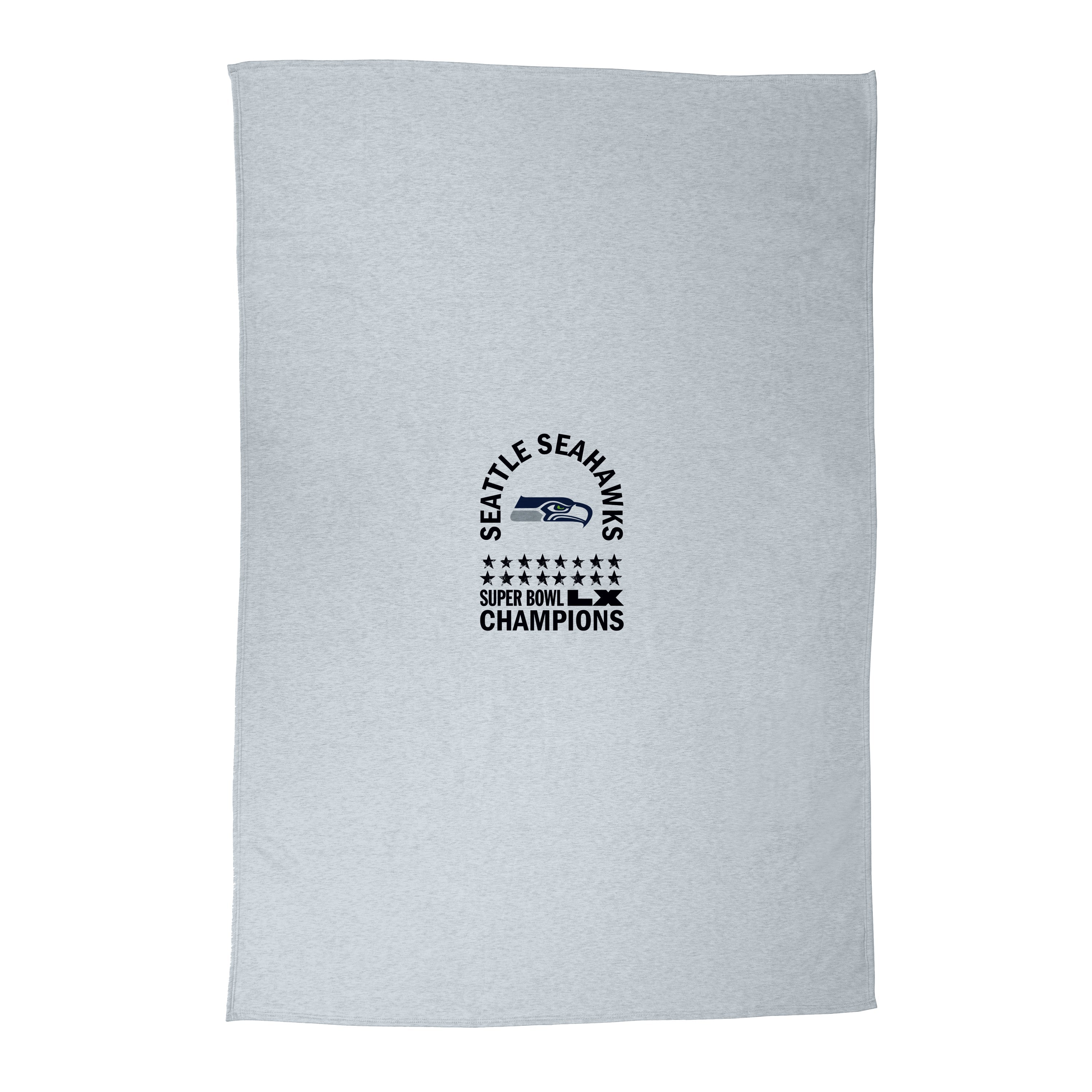 Seattle Seahawks 2026 Super Bowl Champions Sublimated Sweatshirt Blanket - Logo Brands