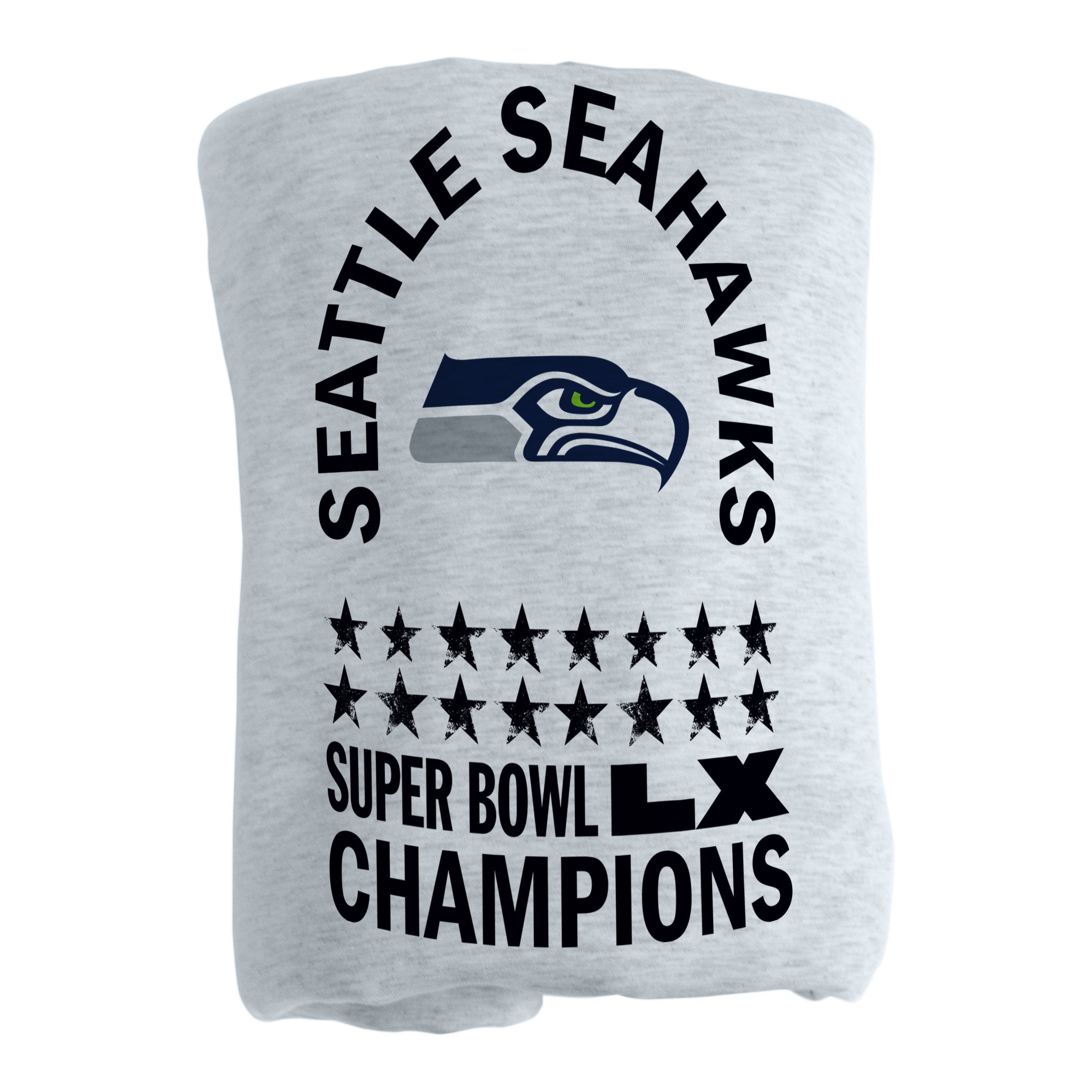 Seattle Seahawks 2026 Super Bowl Champions Sublimated Sweatshirt Blanket - Logo Brands