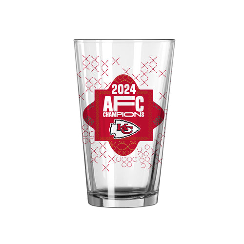 Product Image for Kansas City Chiefs Conference Champs 16oz Roster Pint Glass