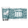 Philadelphia Eagles Super Bowl 59 Champions 16oz Roster Pint Glass
