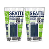 Seattle Seahawks 2026 Super Bowl Champions 16oz Wrap Pint Glass - Logo Brands