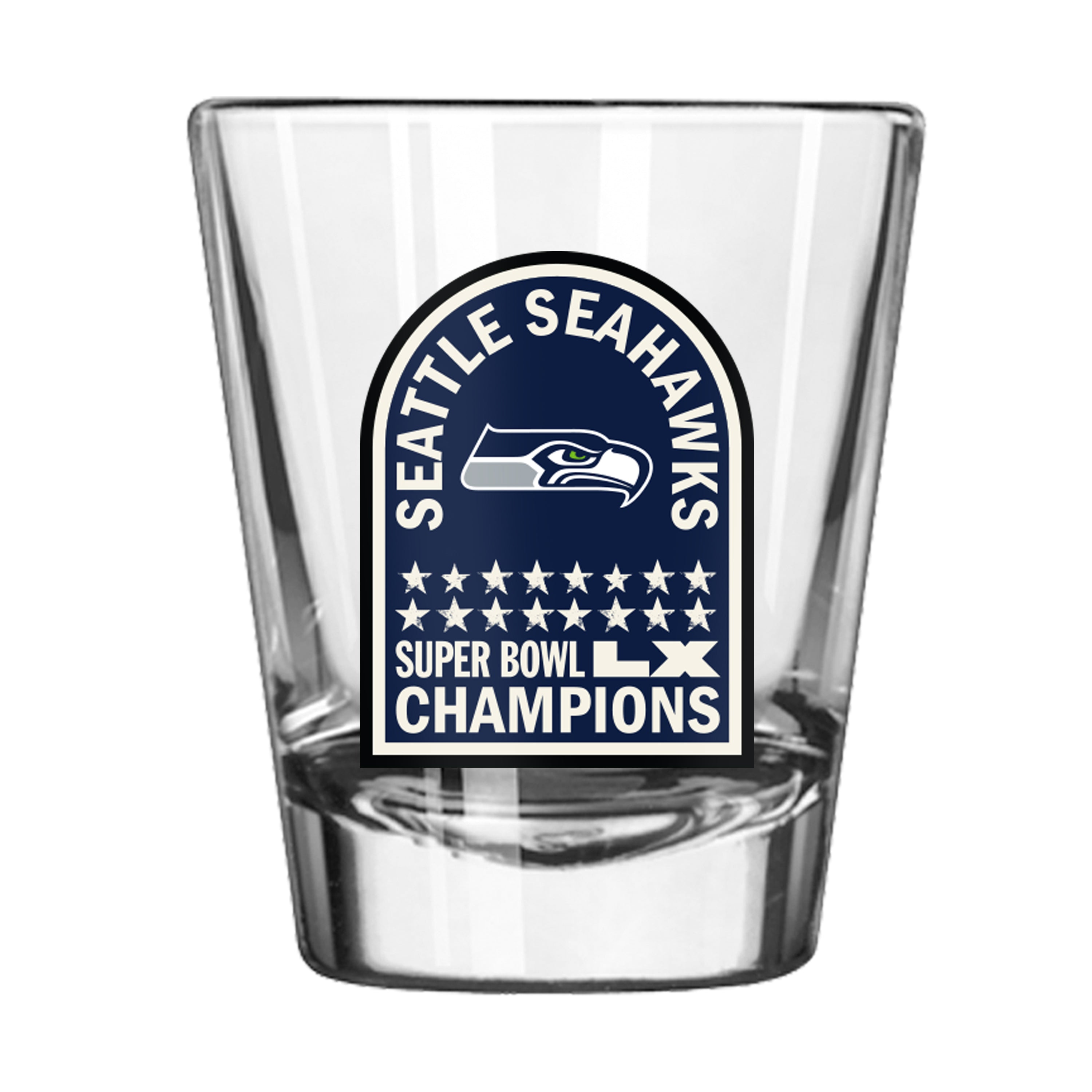 Seattle Seahawks 2026 Super Bowl Champions 2oz Shot Glass - Logo Brands
