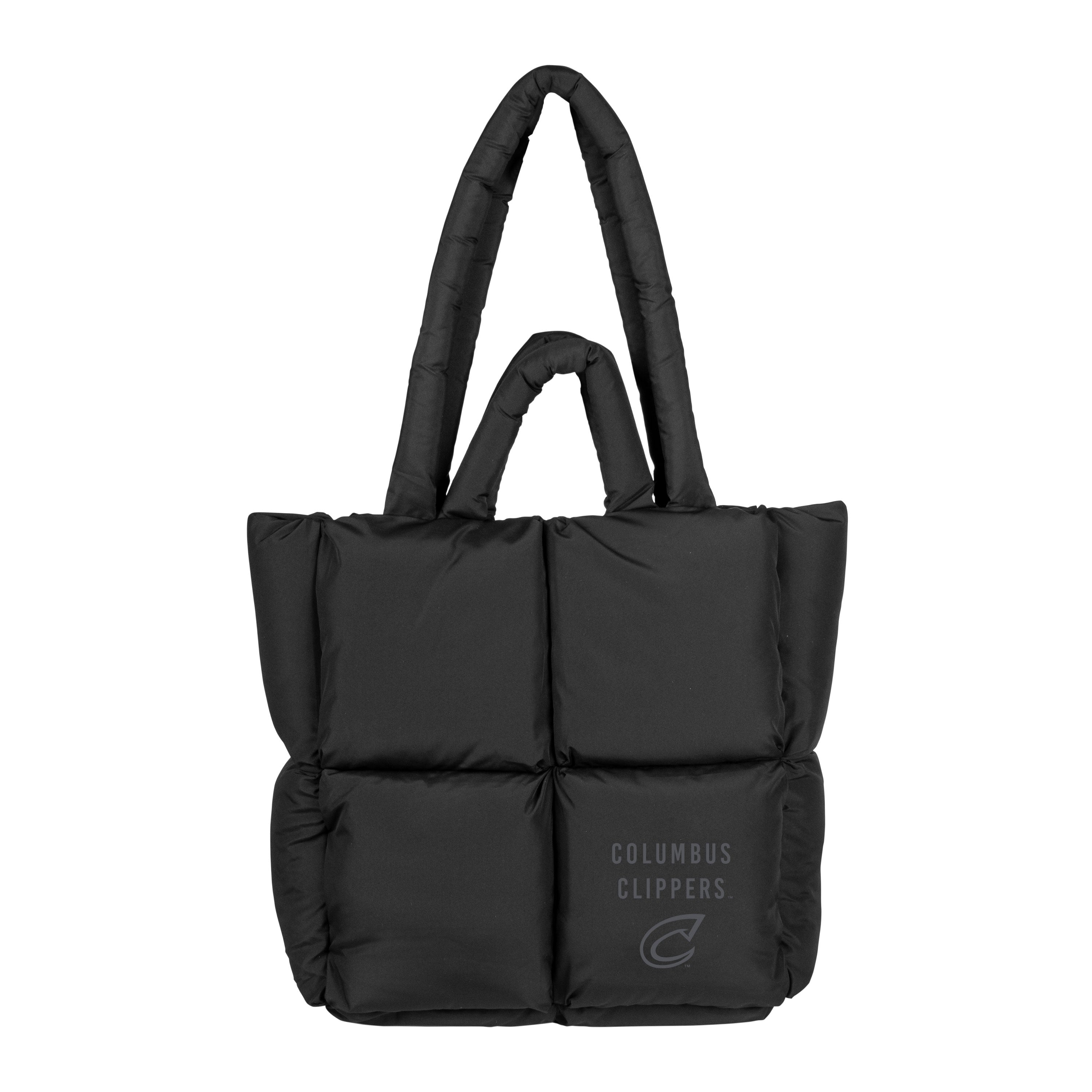 Columbus Clippers Black Puff Tote