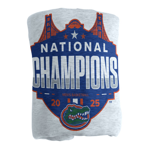 Product Image for Florida 2025 Mens Basketball Champions Sublimated Sweatshirt Blanket