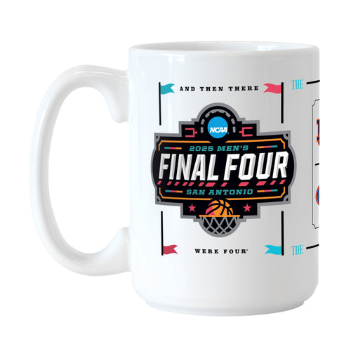 Product Image for 2025 Mens Basketball Final 4 Teams 15oz Sublimated Mug