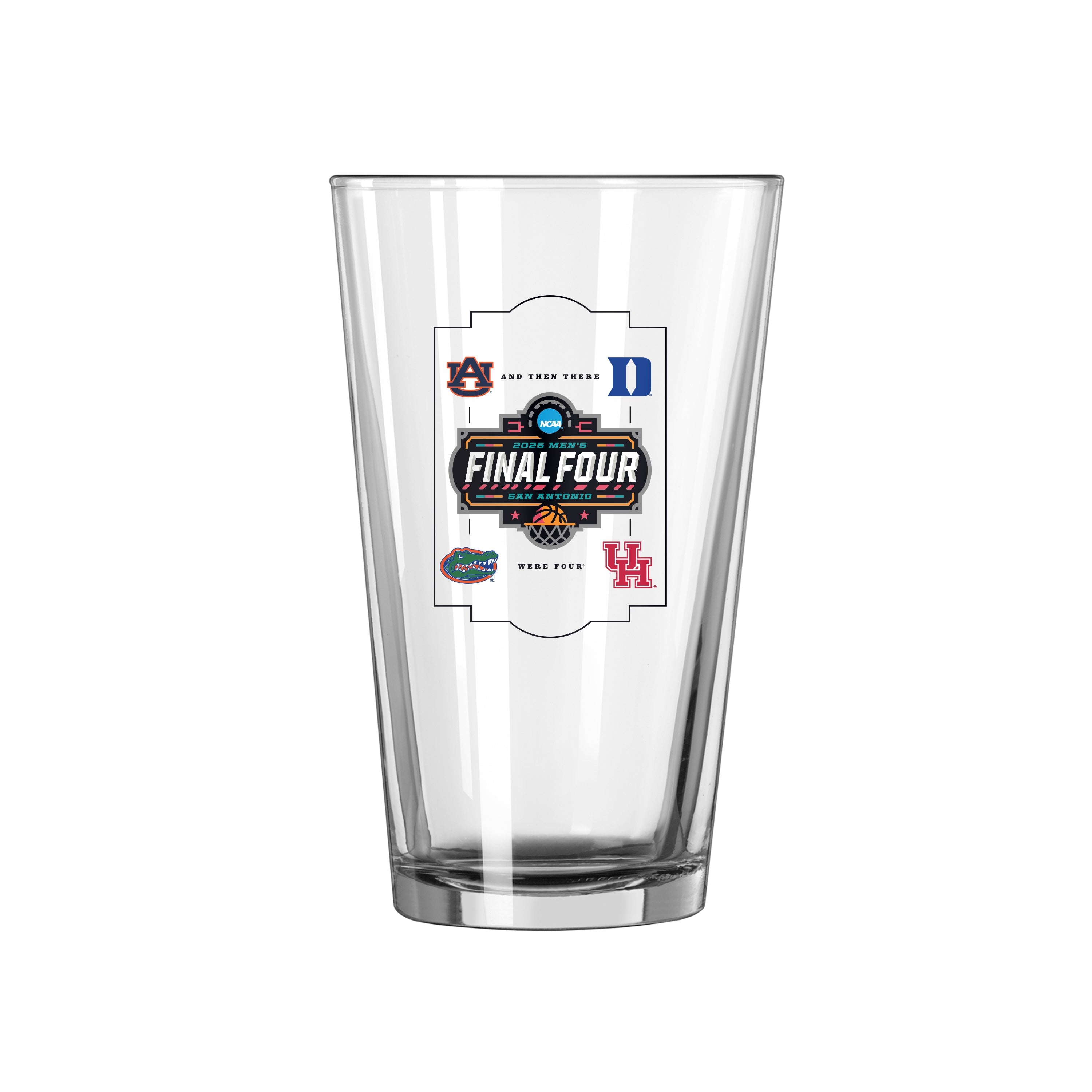 2025 Mens Basketball Final 4 Teams 16oz Pint Glass