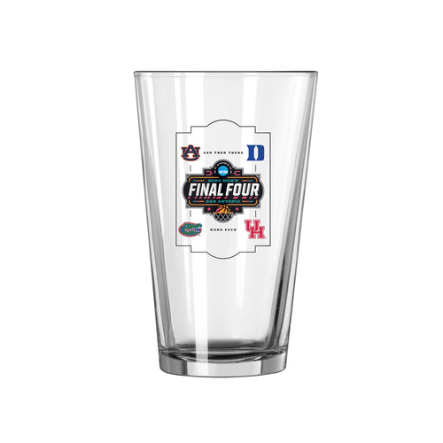 Product Image for 2025 Mens Basketball Final 4 Teams 16oz Pint Glass