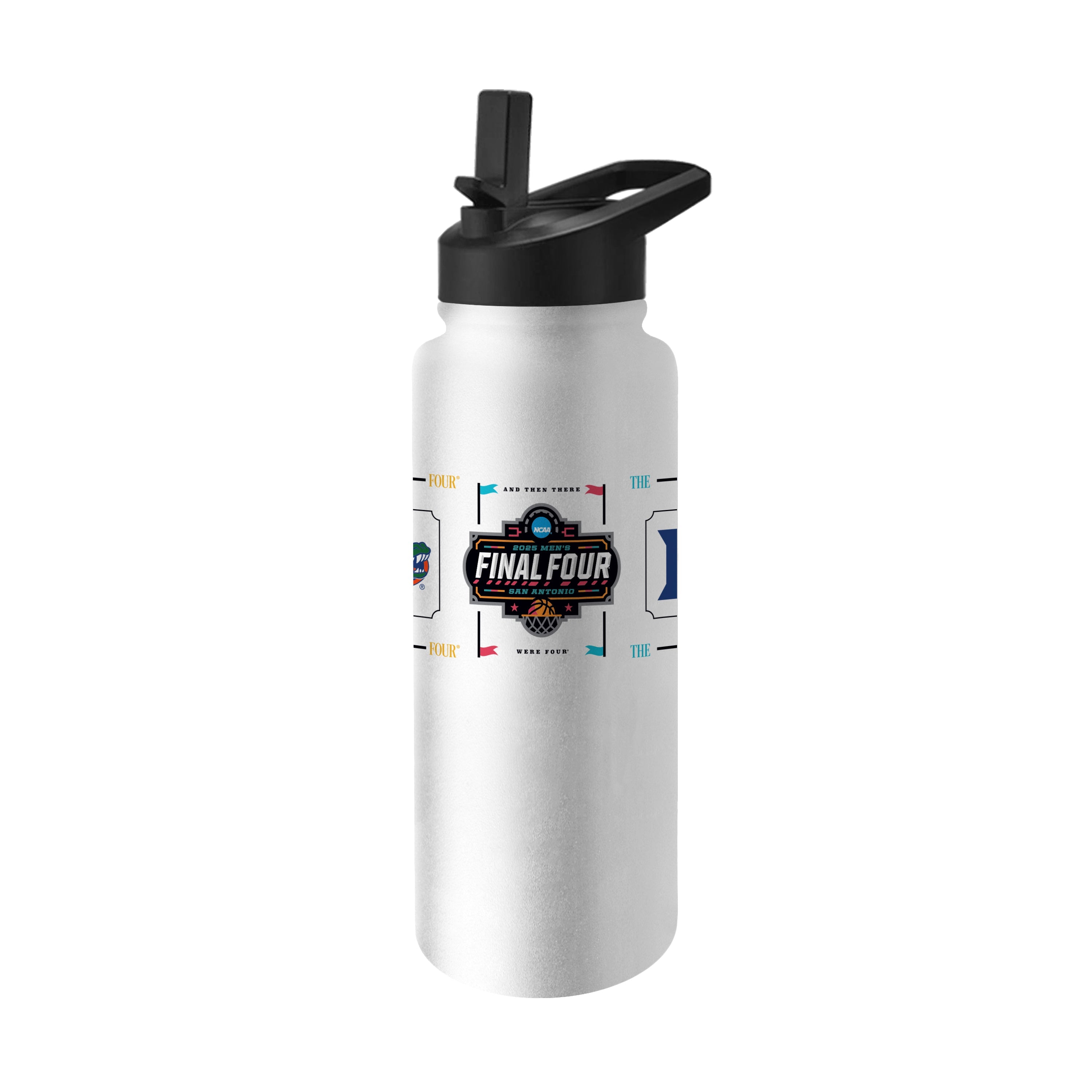 2025 Mens Basketball Final 4 Teams 34oz Quencher Bottle