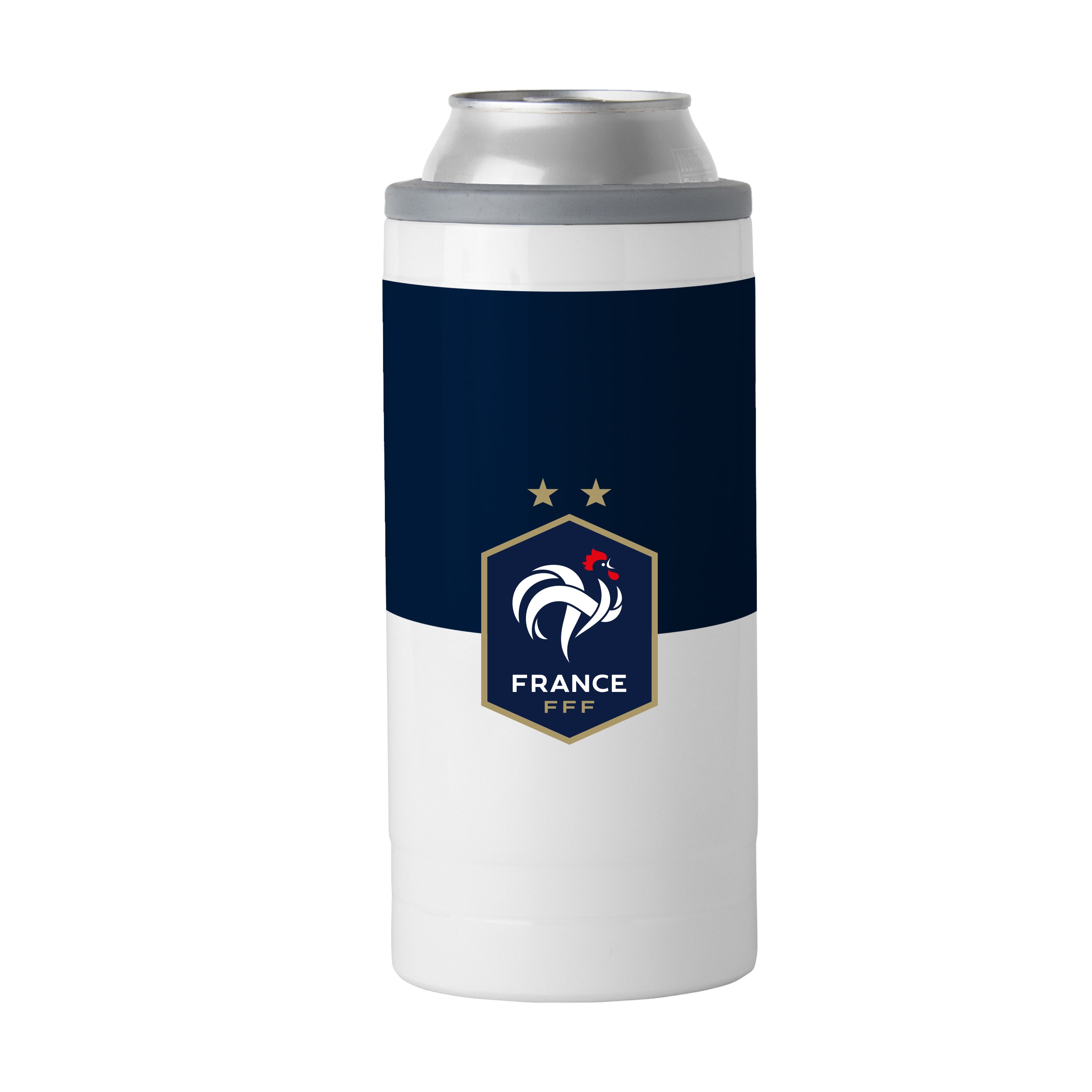 France FC 12oz Colorblock Slim Can Coolie