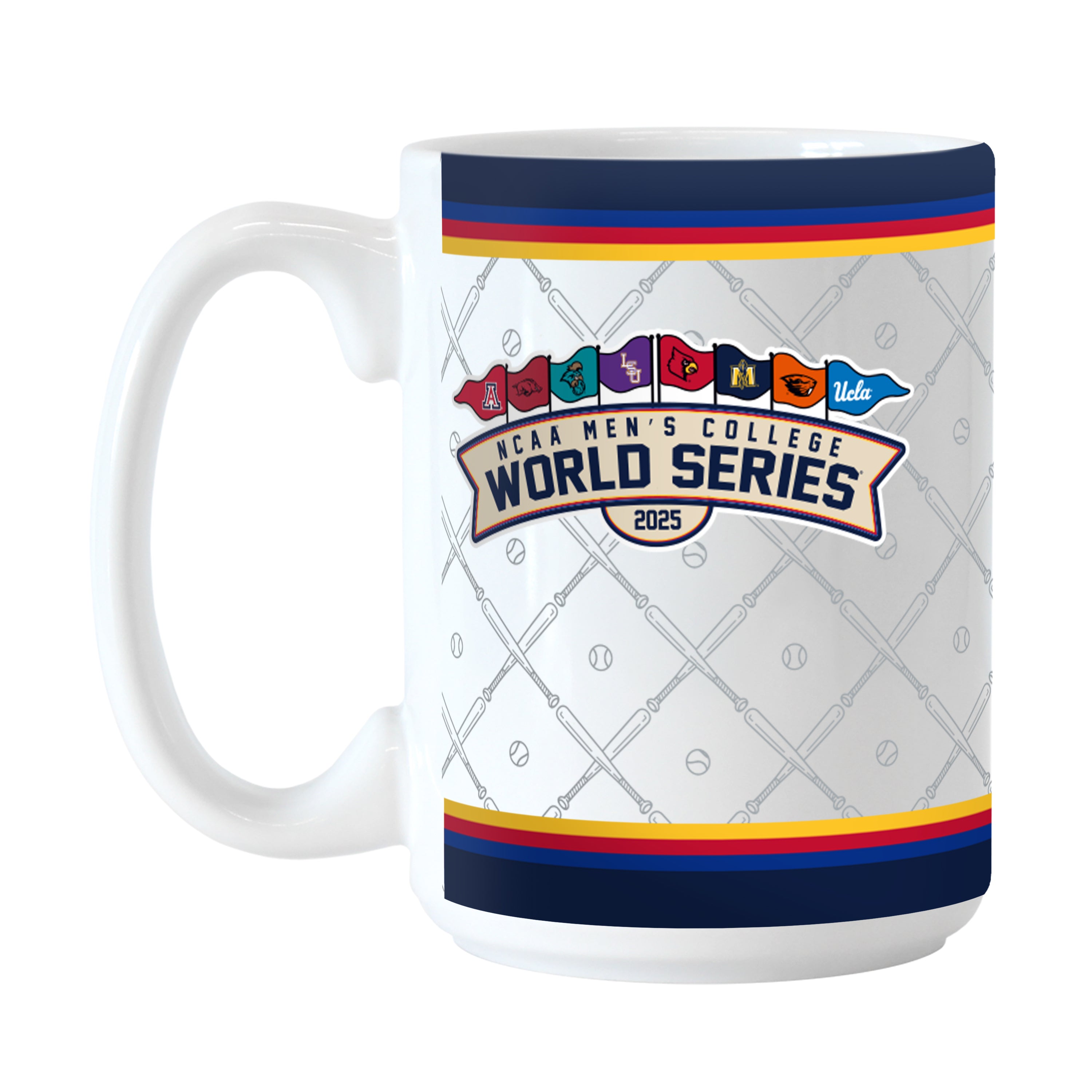 2025 NCAA Mens Baseball 8 Team 15oz Sublimated Mug