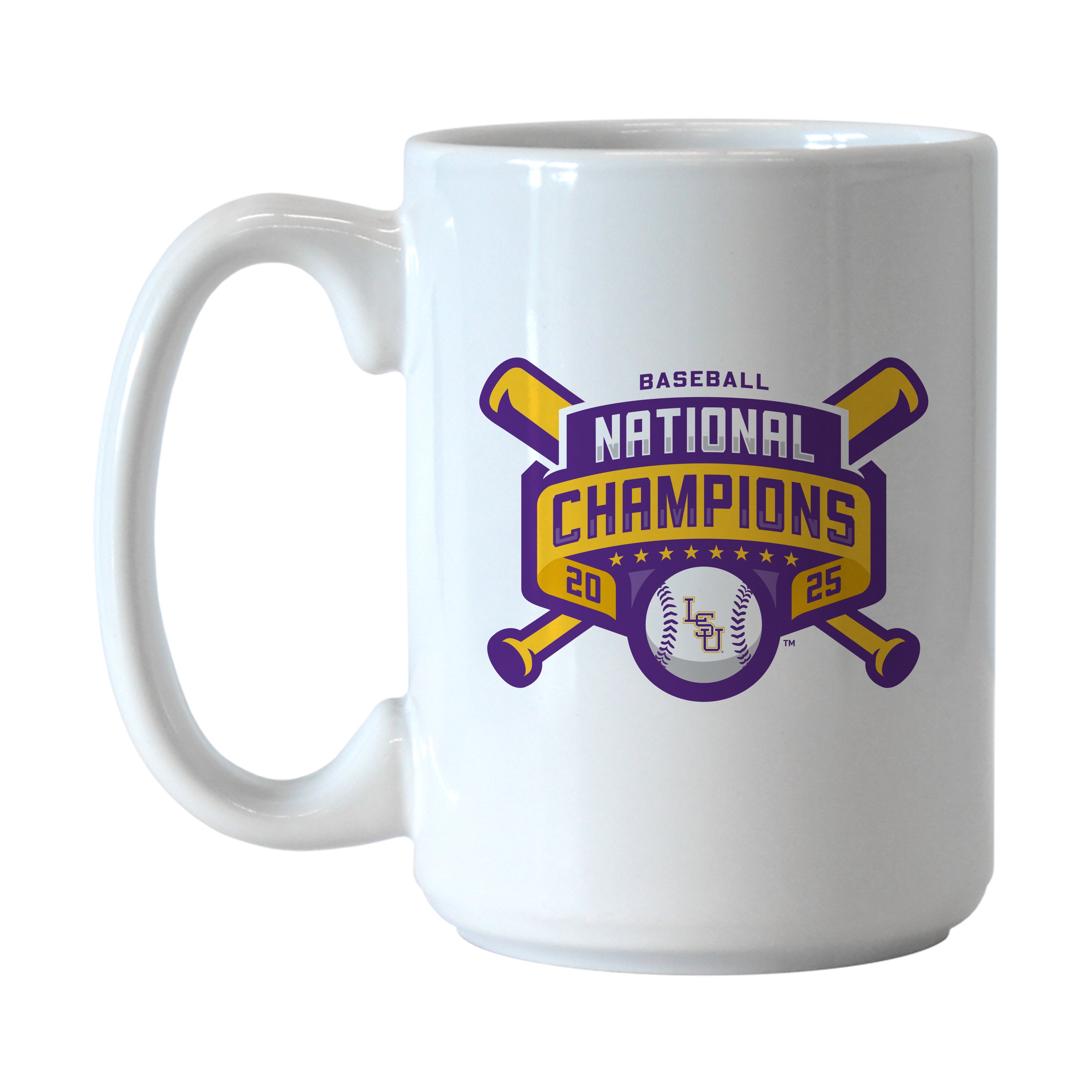 LSU 2025 Baseball Champions 15oz Sublimated Mug