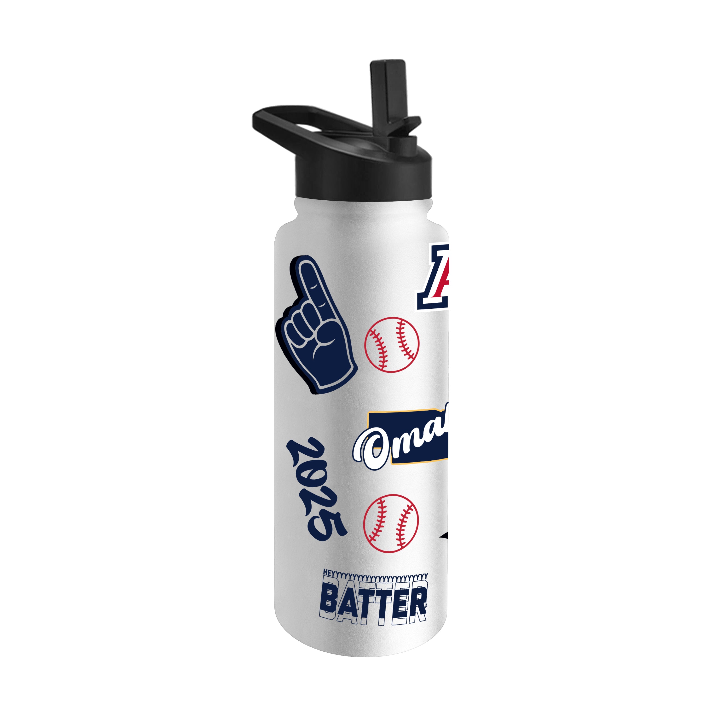 2025 NCAA Mens Baseball 8 Team 34oz Quencher Bottle