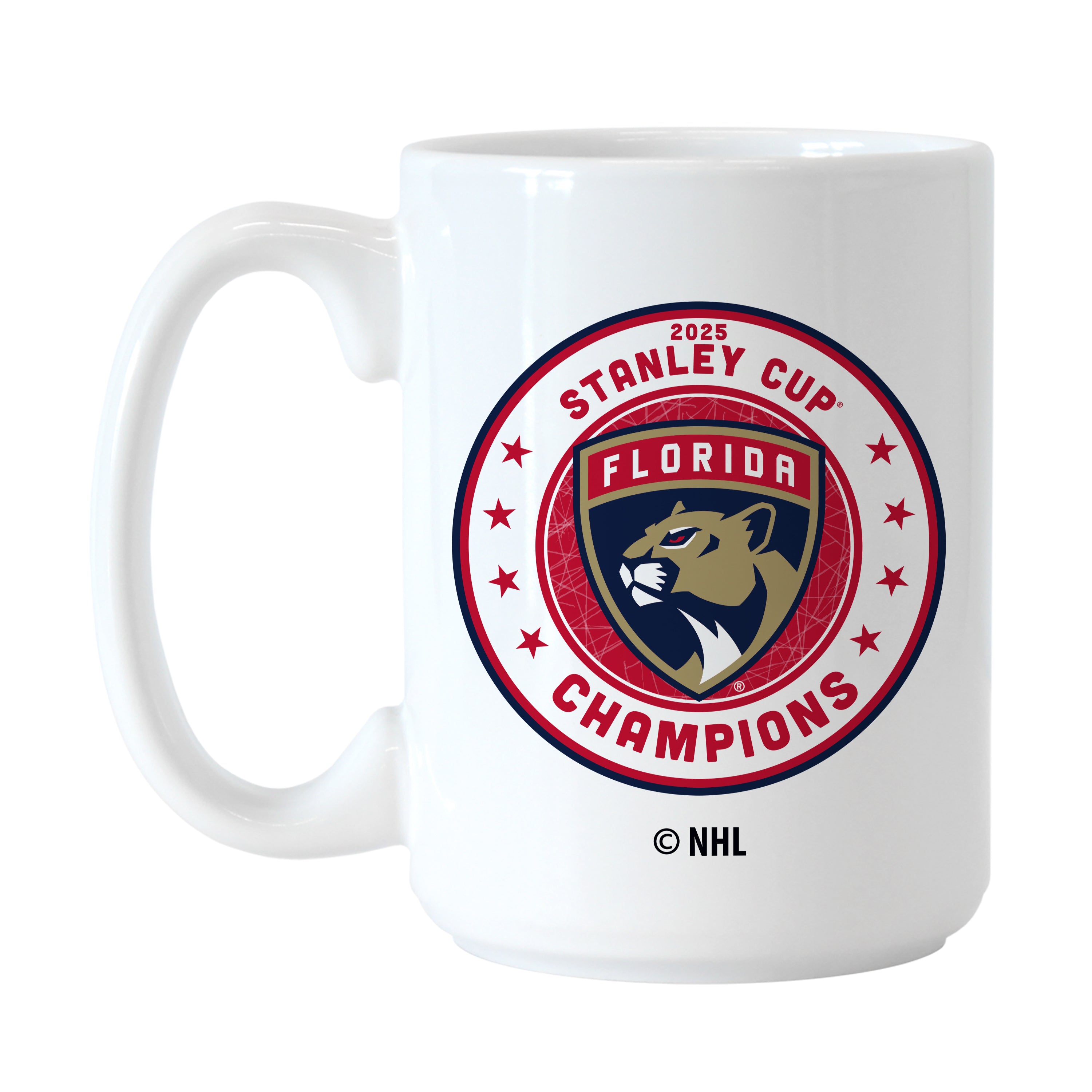 Florida Panthers 2025 Stanley Cup Champions 15oz Sublimated Mug