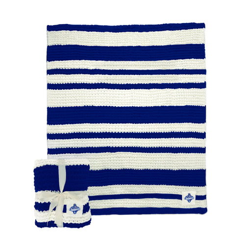 Product Image for LA Dodgers 2025 World Series Champions Cable Knit Throw