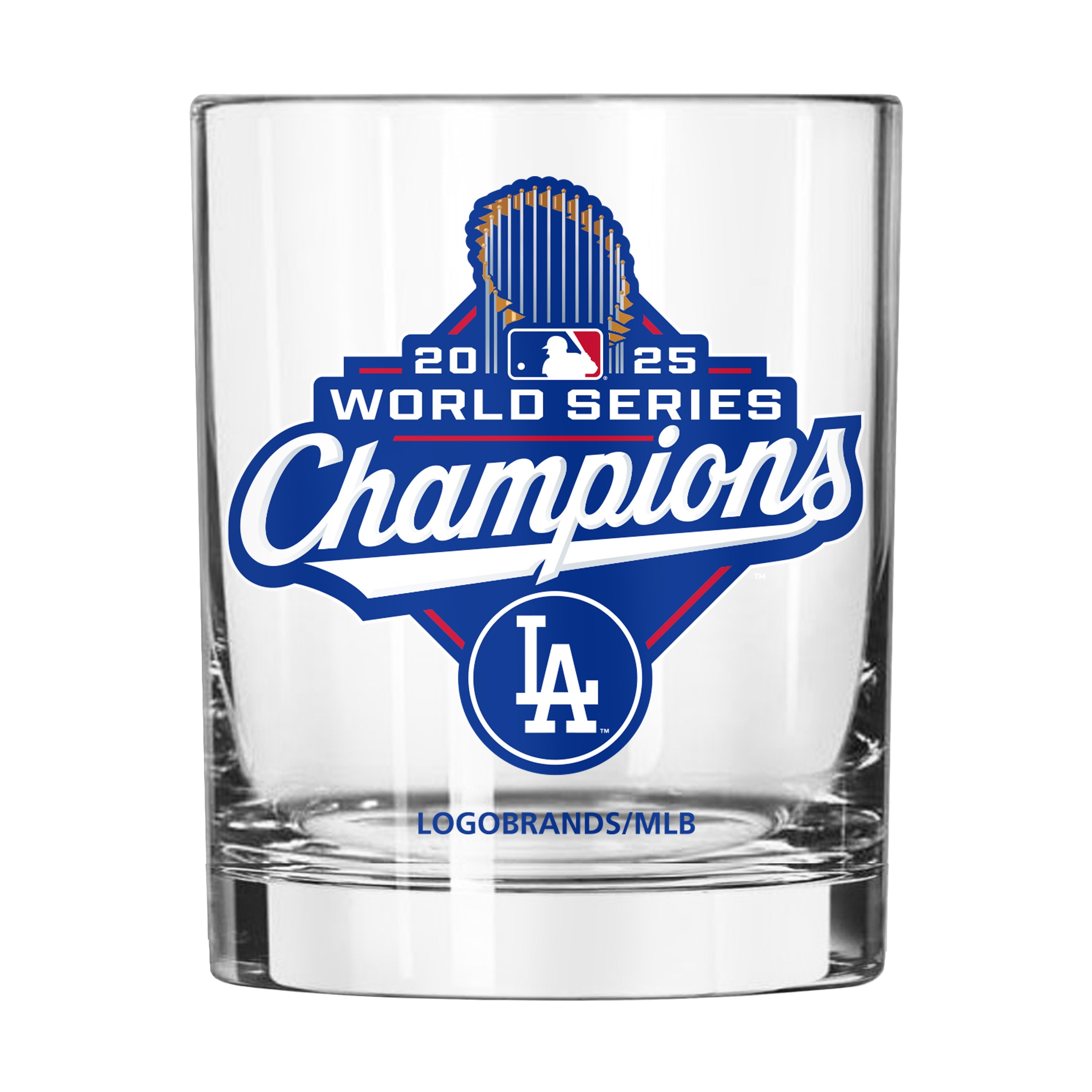 LA Dodgers 2025 World Series Champions 14oz Rocks Glass
