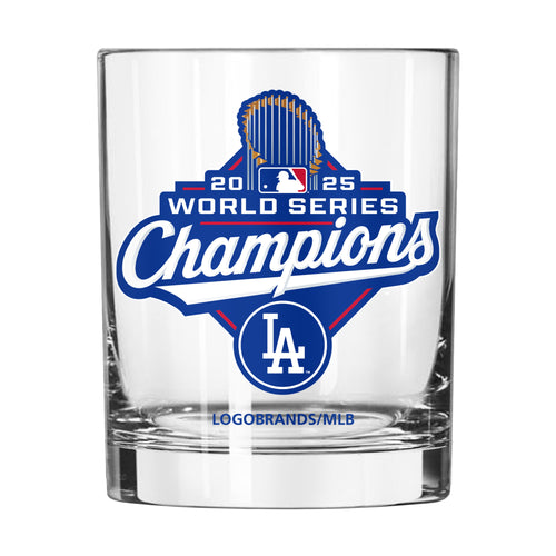 Product Image for LA Dodgers 2025 World Series Champions 14oz Rocks Glass