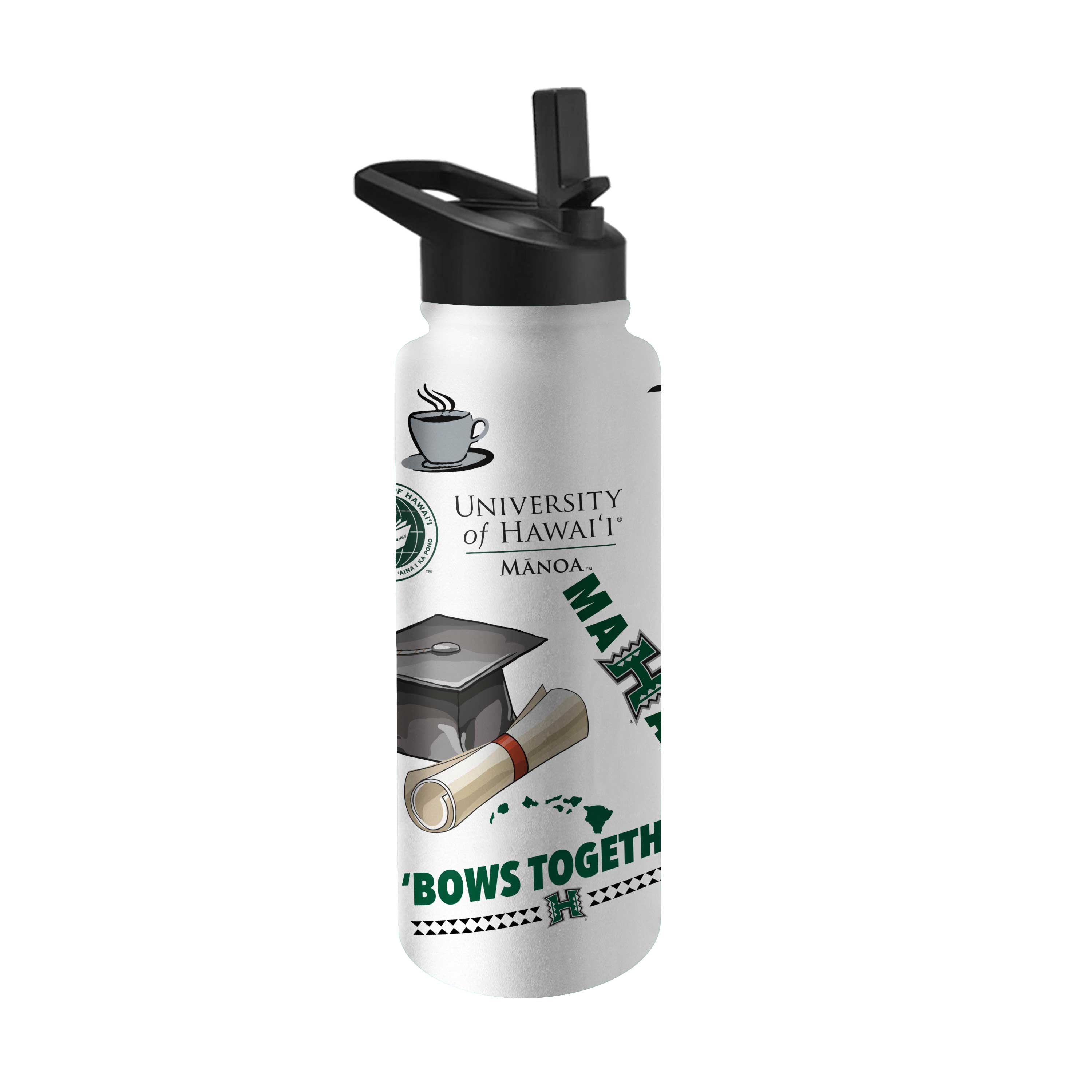 Hawaii - Manoa 34oz Native Quencher Bottle - Logo Brands