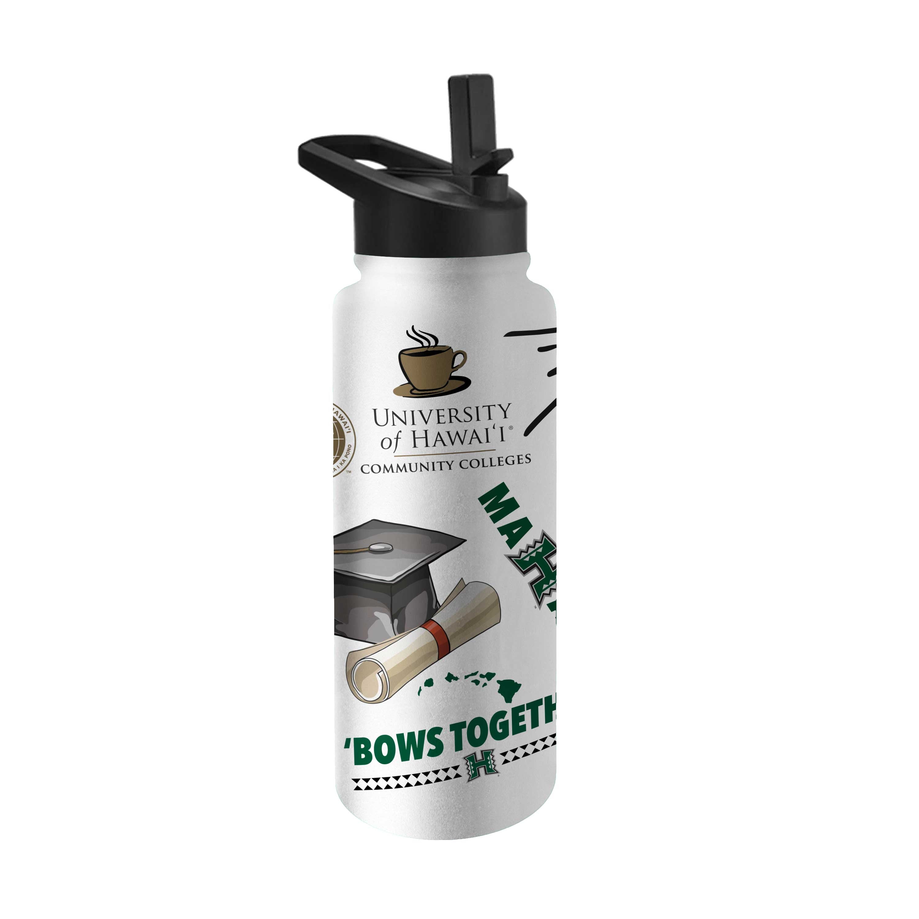 Hawaii Community Colleges 34oz Native Quencher Bottle - Logo Brands