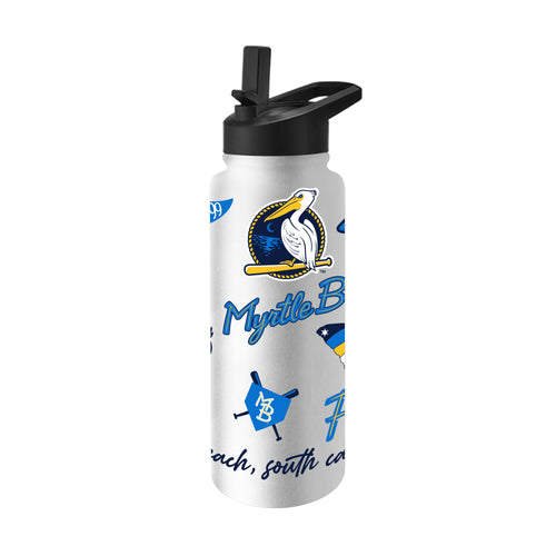 Product Image for Myrtle Beach Pelicans 34oz Native Quencher Bottle