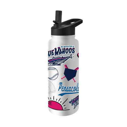 Product Image for Pensacola Blue Wahoos 34oz Native Quencher Bottle