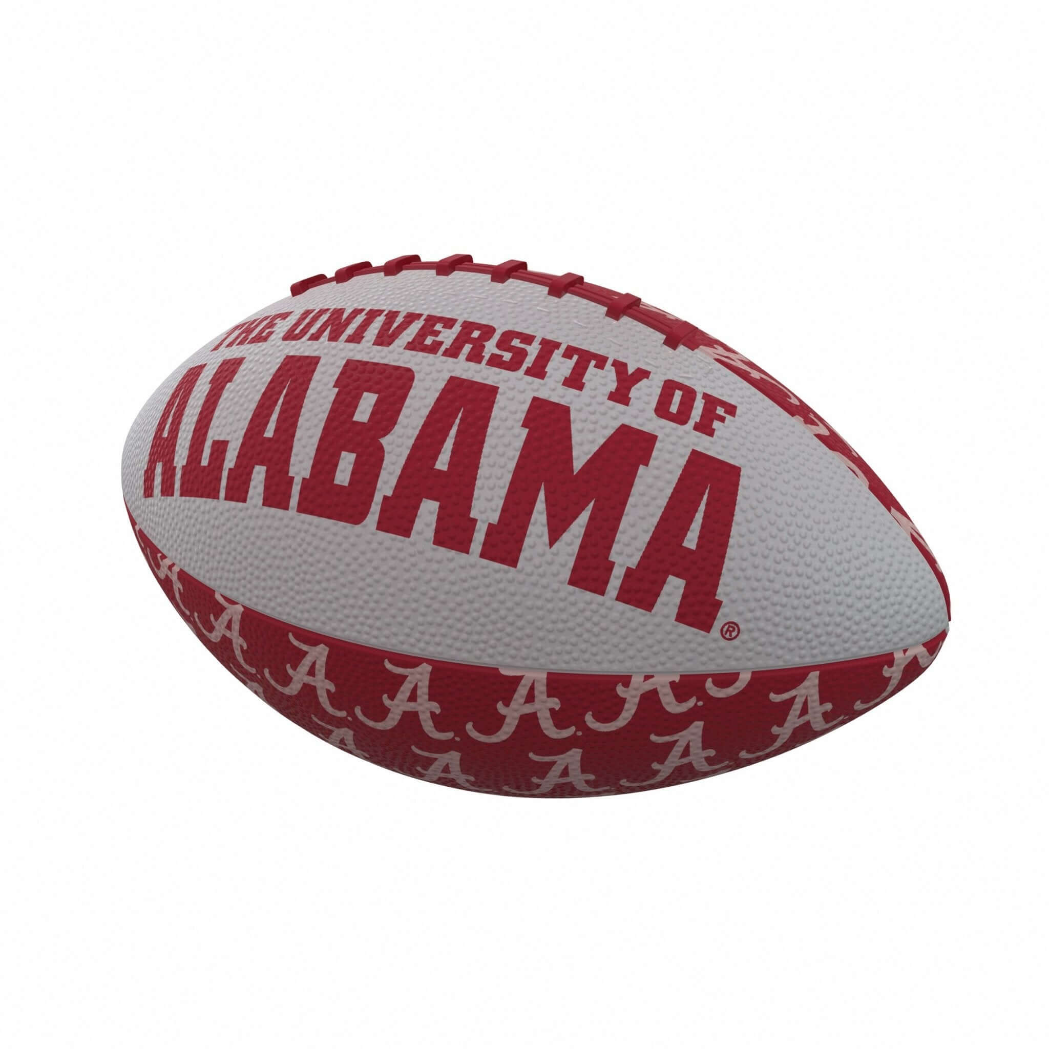 Alabama Repeating Mini-Size Rubber Football - Logo Brands