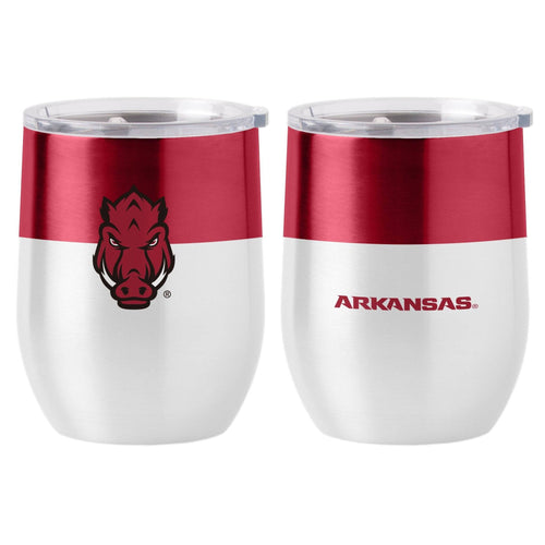 Product Image for Arkansas 16 oz. Colorblock Stainless Curved Beverage Tumbler