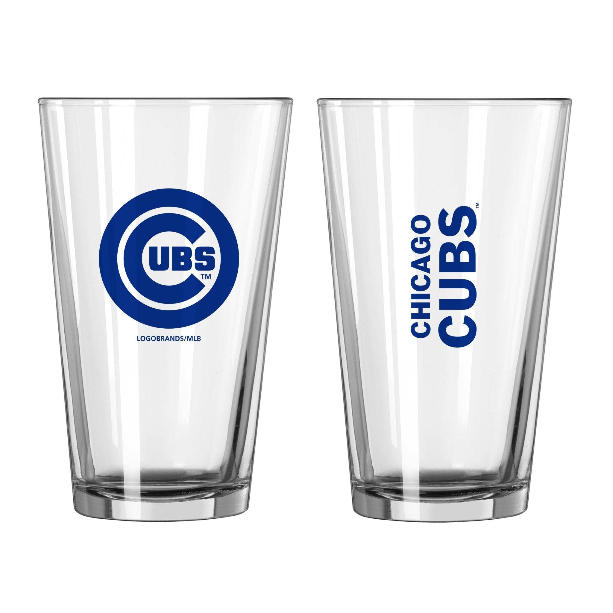 Chicago Cubs 16oz Gameday Pint Glass - Logo Brands,Chicago Cubs 16oz Gameday Pint Glass - Logo Brands