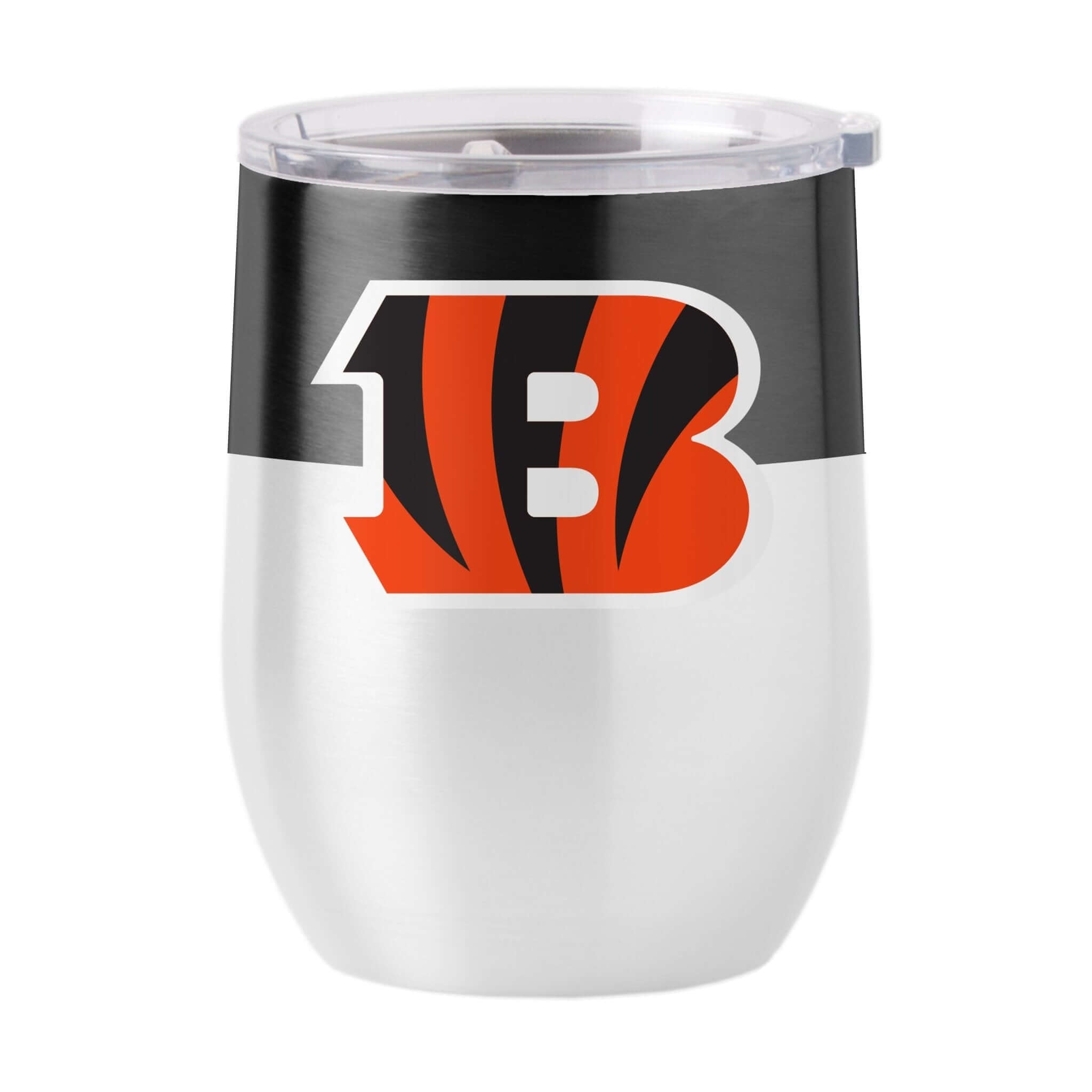 Cincinnati Bengals Colorblock 16oz Stainless Curved Beverage - Logo Brands