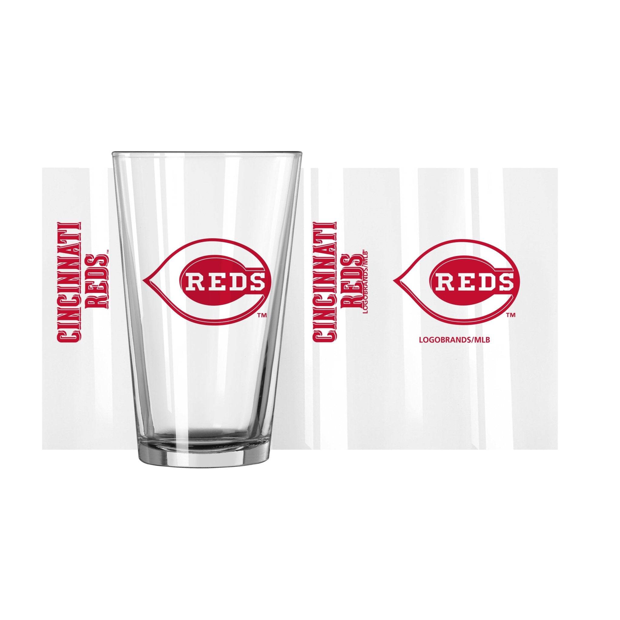 Cincinnati Reds 16oz Gameday Pint Glass - Logo Brands,Cincinnati Reds 16oz Gameday Pint Glass - Logo Brands