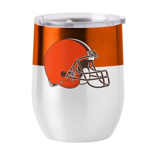 Product Image for Cleveland Browns 16 oz. Colorblock Stainless Curved Beverage Tumbler