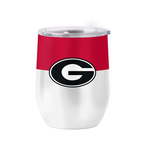 Product Image for Georgia 16 oz. Colorblock Stainless Curved Beverage Tumbler