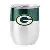 Green Bay Packers 16oz Colorblock Stainless Curved Beverage - Logo Brands