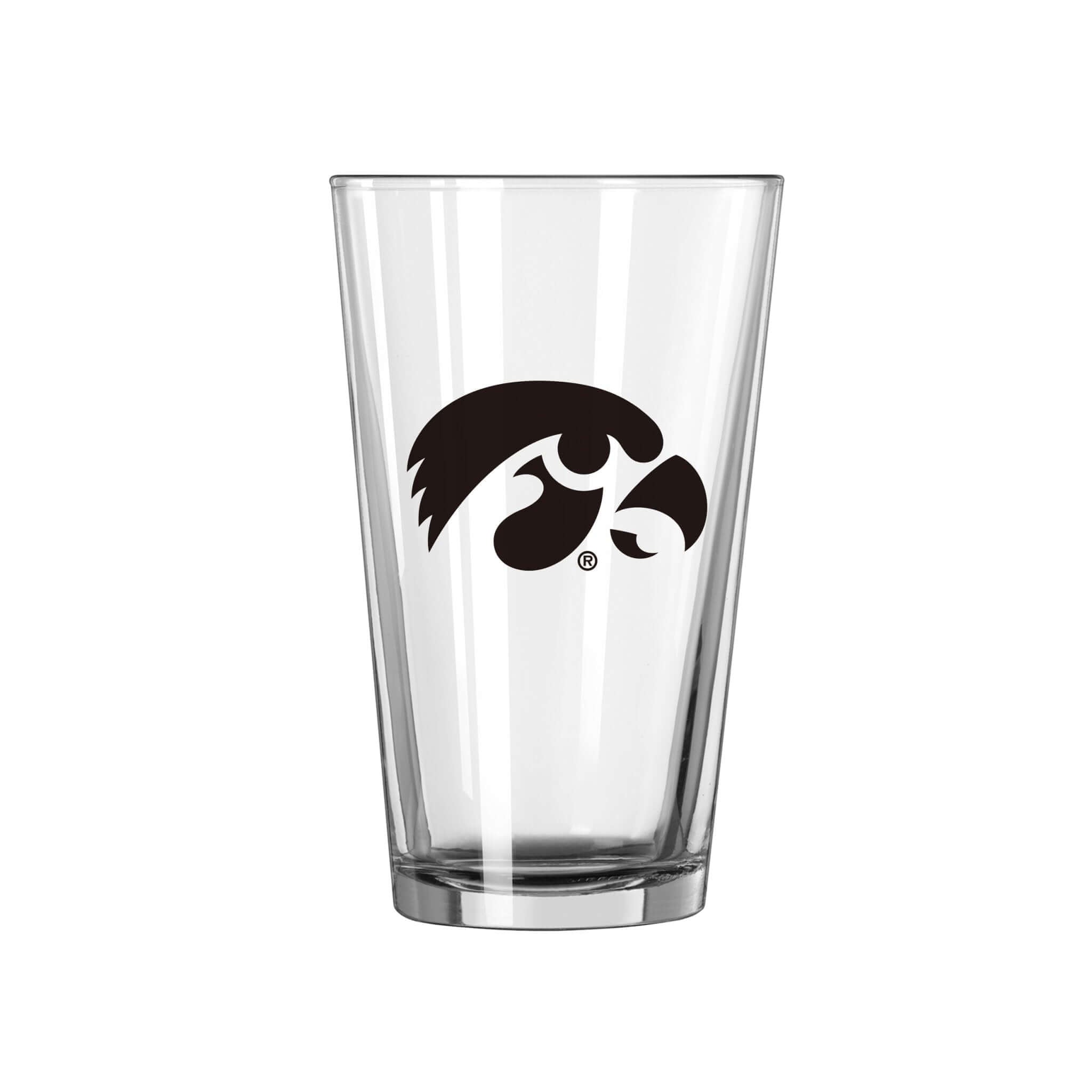 Iowa 16oz Gameday Pint Glass - Logo Brands,Iowa 16oz Gameday Pint Glass - Logo Brands