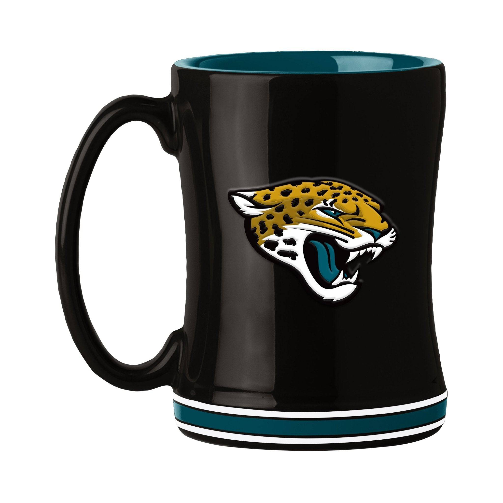 Jacksonville Jaguars 14oz Relief Mug - Logo Brands