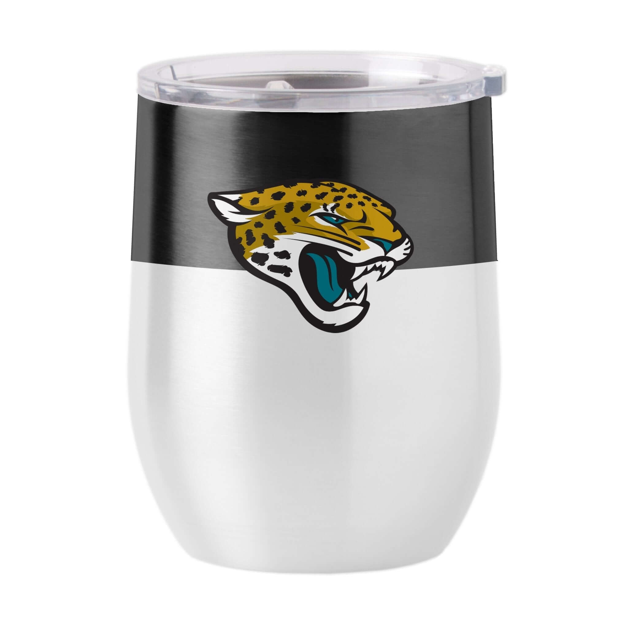 Jacksonville Jaguars Colorblock 16oz Stainless Curved Beverage - Logo Brands