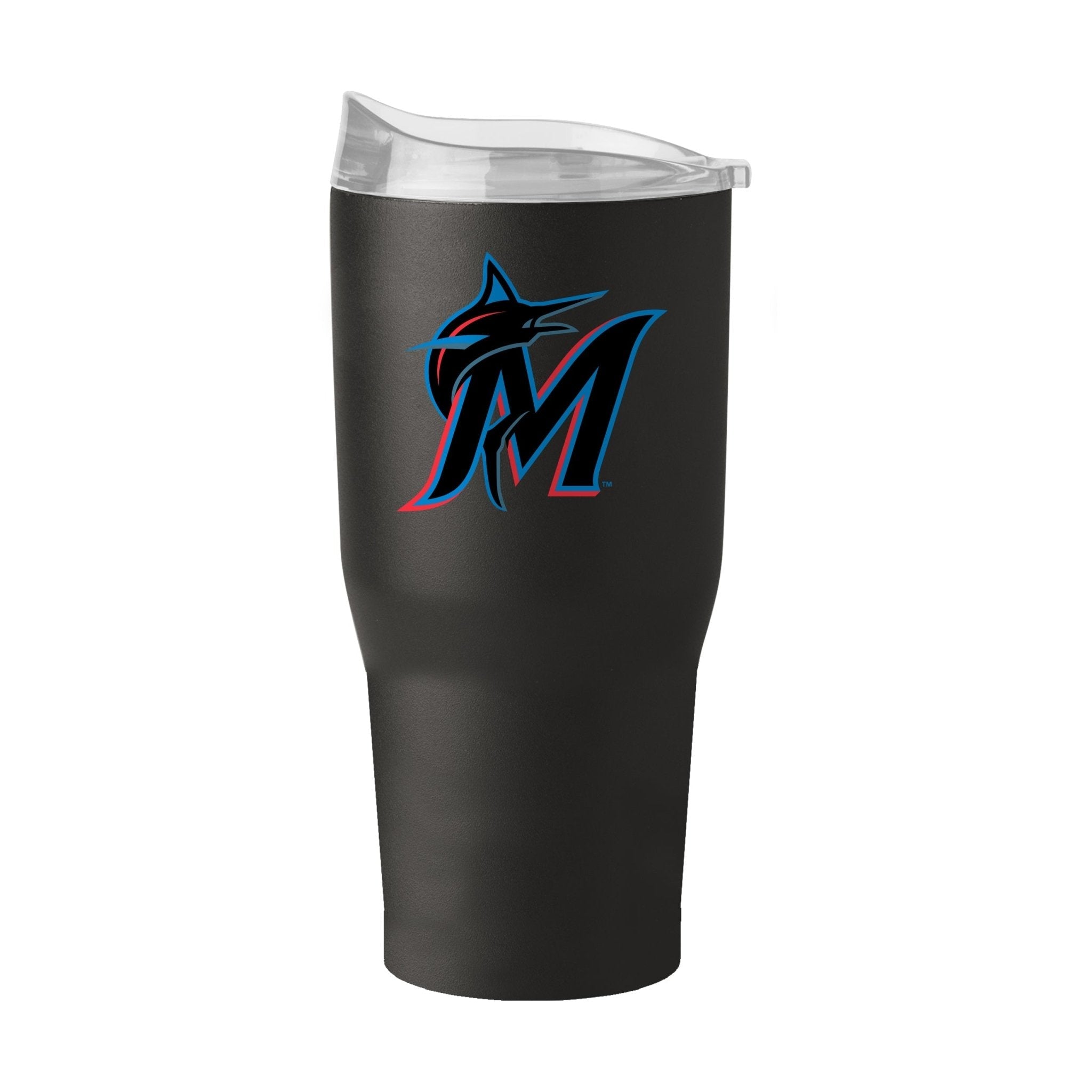 Miami Marlins 30oz Flipside Powder Coat Tumbler - Logo Brands