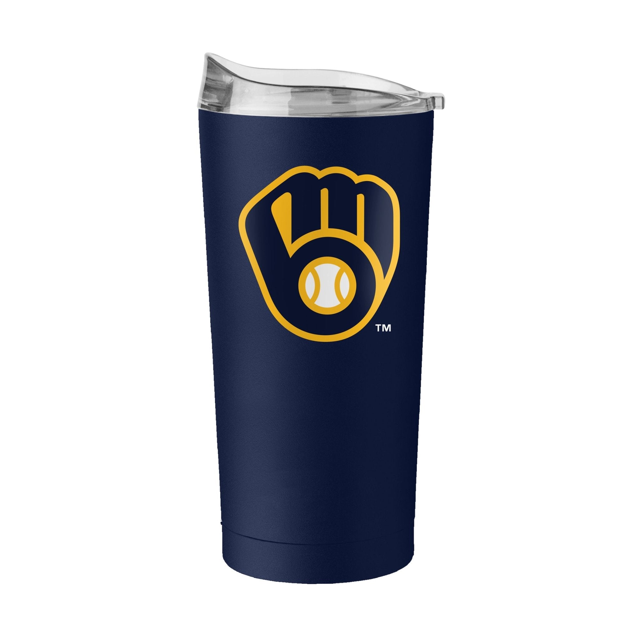 Milwaukee Brewers 20oz Flipside Powder Coat Tumbler - Logo Brands