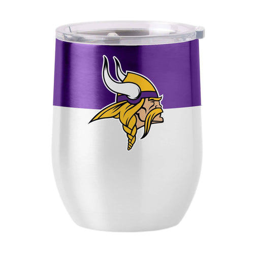 Product Image for Minnesota Vikings 16 oz. Colorblock Stainless Curved Beverage Tumbler