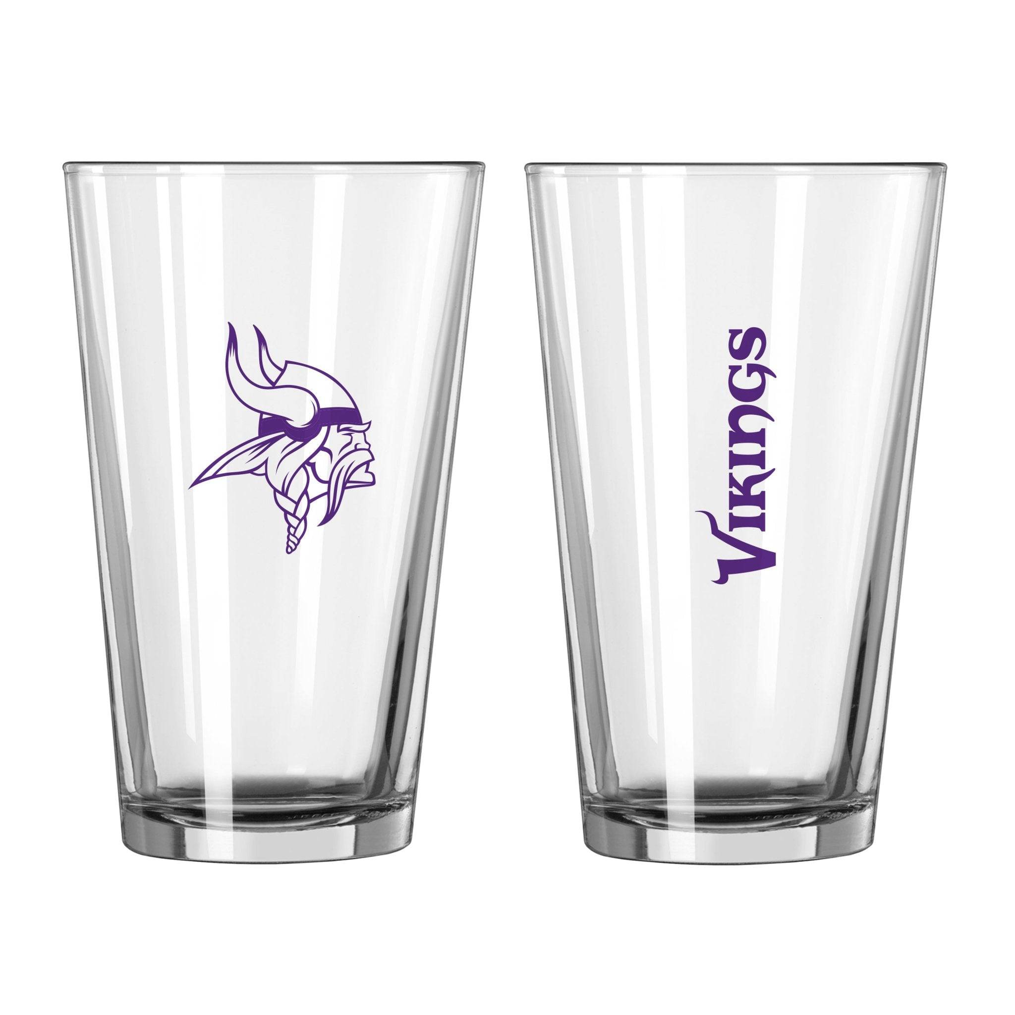 Minnesota Vikings 16oz Gameday Pint Glass - Logo Brands,Minnesota Vikings 16oz Gameday Pint Glass - Logo Brands