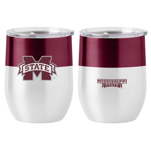 Product Image for Mississippi State 16 oz. Colorblock Stainless Curved Beverage Tumbler