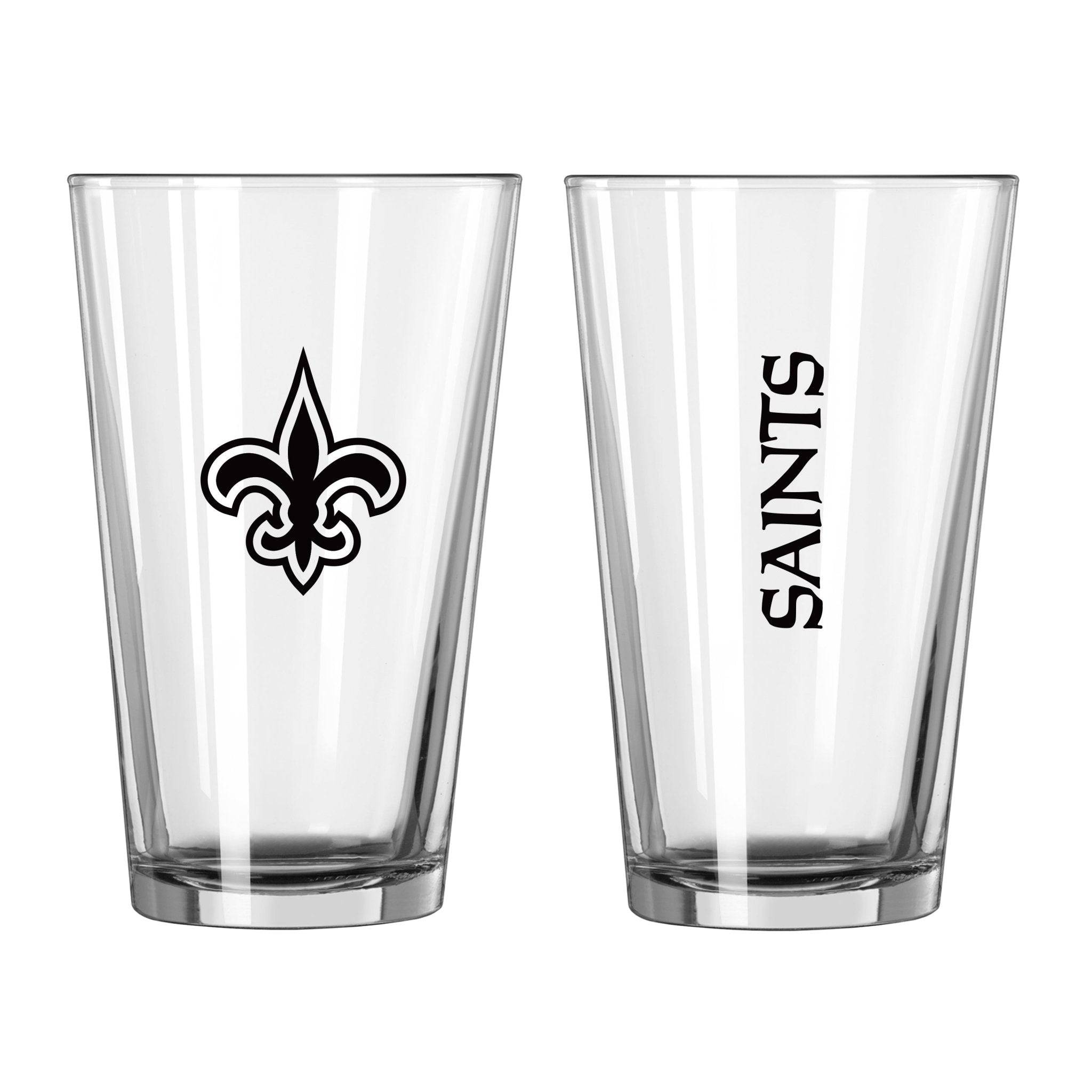 New Orleans Saints 16oz Gameday Pint Glass - Logo Brands,New Orleans Saints 16oz Gameday Pint Glass - Logo Brands