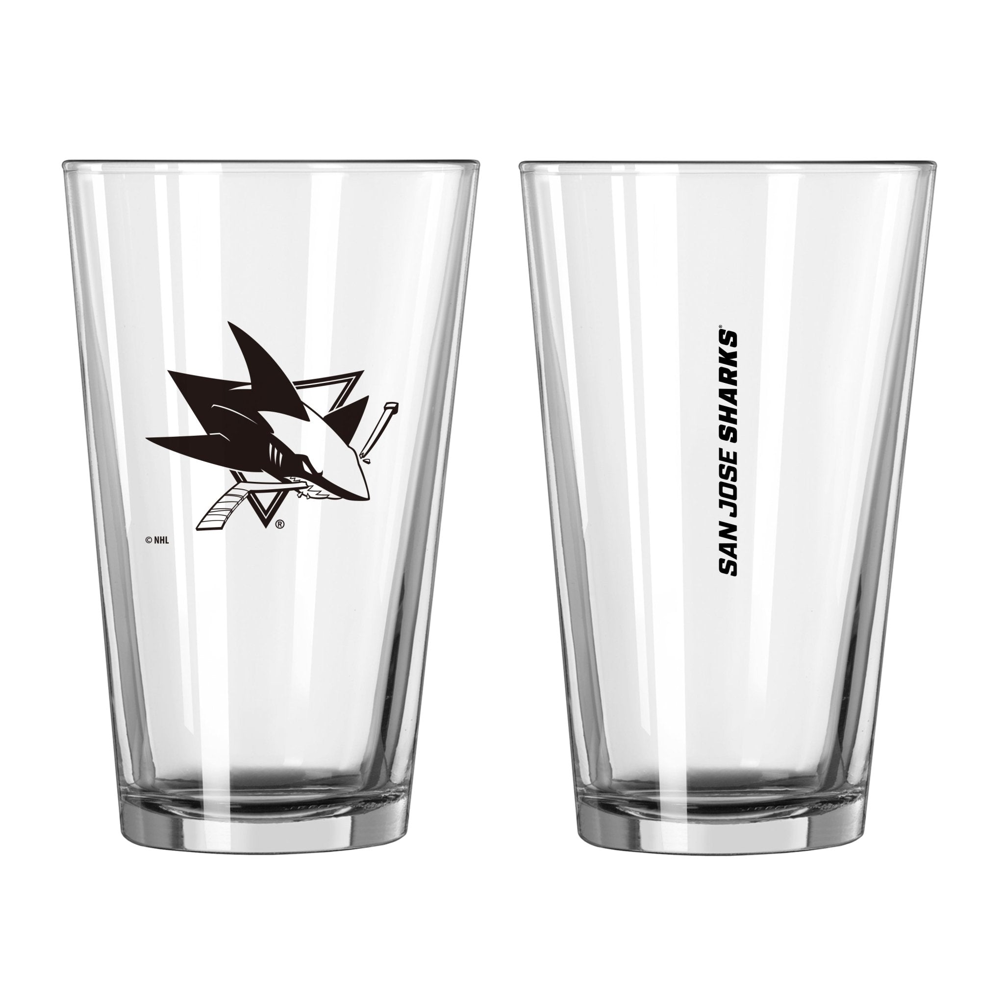 San Jose Sharks 16oz Gameday Pint Glass - Logo Brands,San Jose Sharks 16oz Gameday Pint Glass - Logo Brands